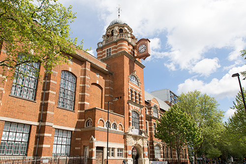 Exterior of the College Building at City, University of London.
