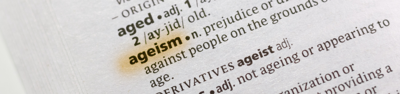 Ageism in the dictionary