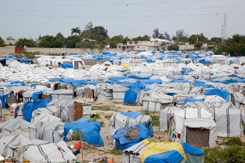 City of tents in earthquake-hit Haiti