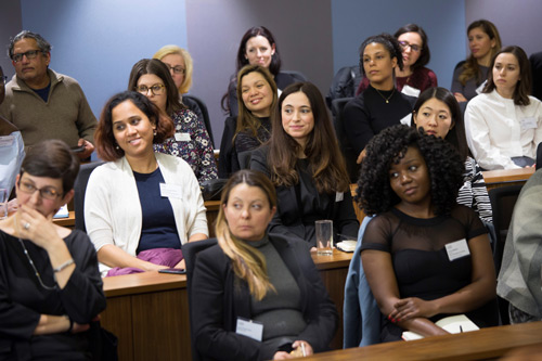 Group of women at a lecture