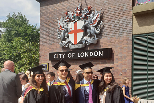 Cass Dubai Executive MBA students attend London graduation