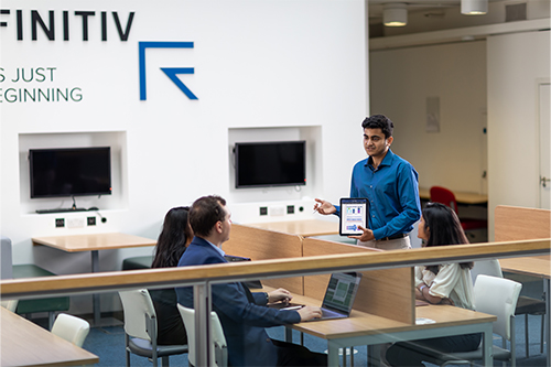 Group study in the Refinitiv Trading Floor