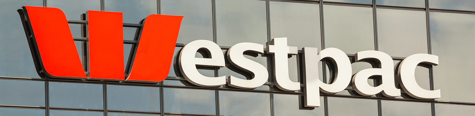 Westpac logo outside of building