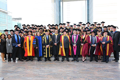 Graduating cohort of the Cass Dubai EMBA 2016