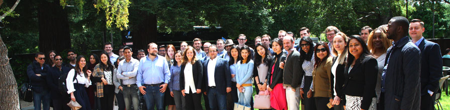 A group of MBA students in Silicon Valley, San Francisco