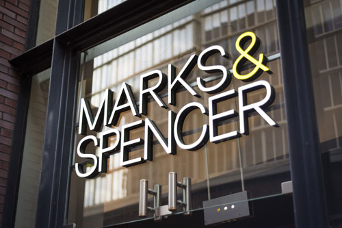 Marks & Spencer's sign