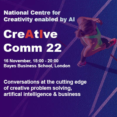 Poster for the CebAI conference, CreAtIve Comm