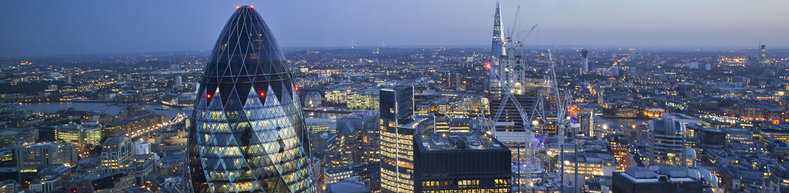 London's financial district skyline