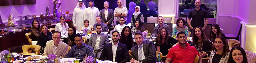 Members of the MENA Alumni Chapter reconnected over a Suhoor meal