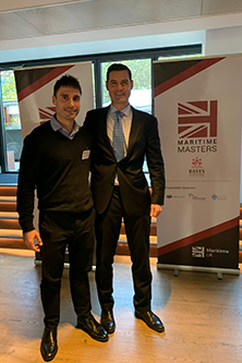 Frederik at the Maritime UK Masters finalist reception