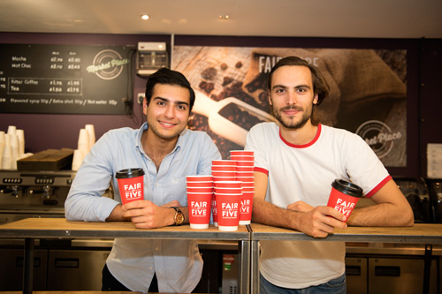 Francois de Vinols and Kourosh Madani, creators of CupTheMarket