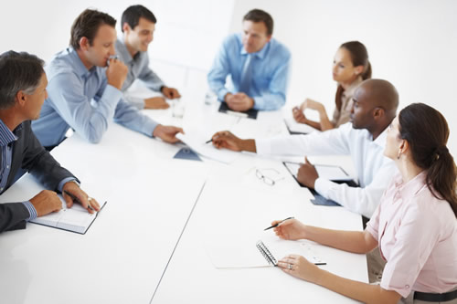 A board meeting