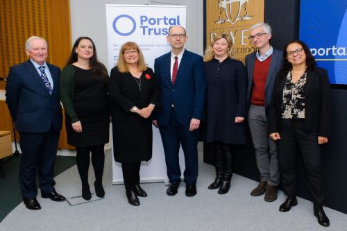 The team of speakers at the Portal Trust Lecture 